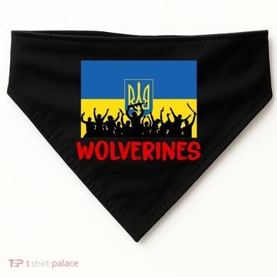 Wolverines Soldier Support Peace Stand Up USA-Made Doggie Bandana