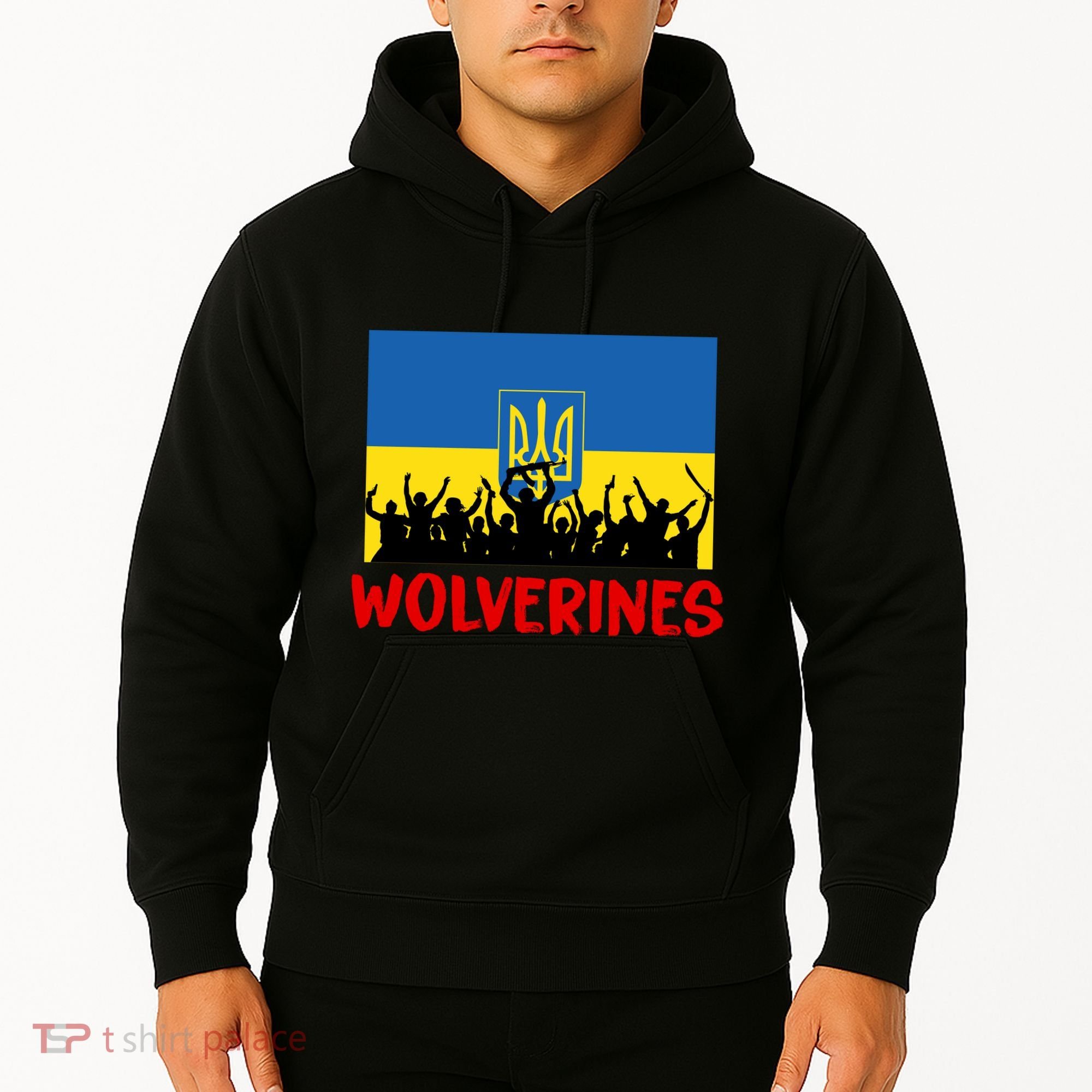 Wolverines Soldier Support Peace Stand Up Hoodie