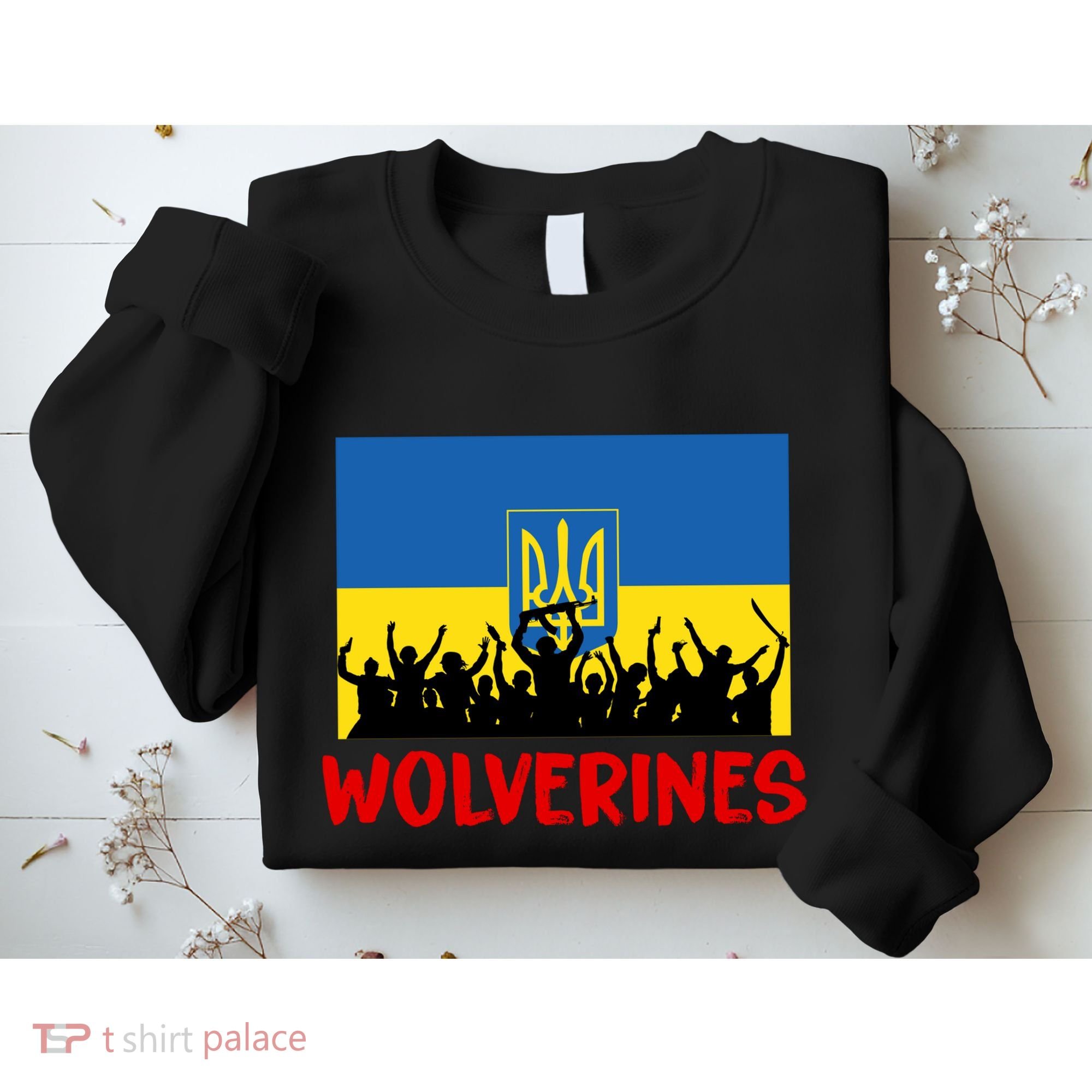Wolverines Soldier Support Peace Stand Up Sweatshirt