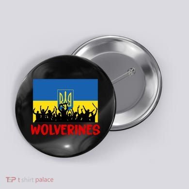 Wolverines Soldier Support Peace Stand Up Button