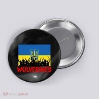 Wolverines Soldier Support Peace Stand Up Button thumb 0