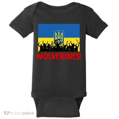 Wolverines Soldier Support Peace Stand Up Baby Bodysuit