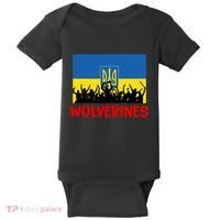 Wolverines Soldier Support Peace Stand Up Baby Bodysuit thumb 0