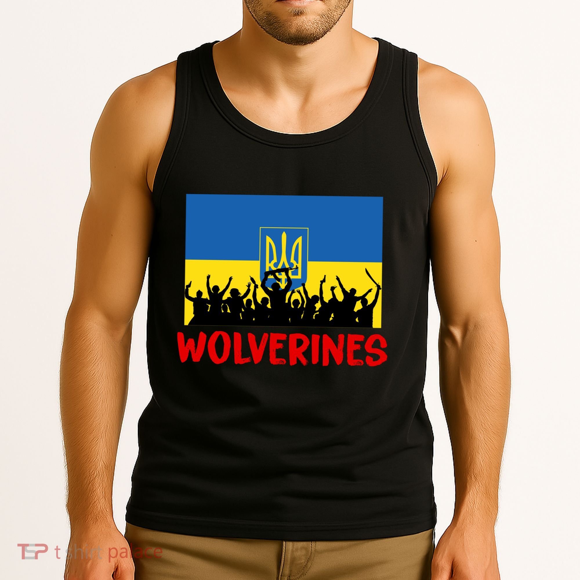 Wolverines Soldier Support Peace Stand Up Tank Top