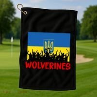 Wolverines Soldier Support Peace Stand Up Golf Towel thumb 1