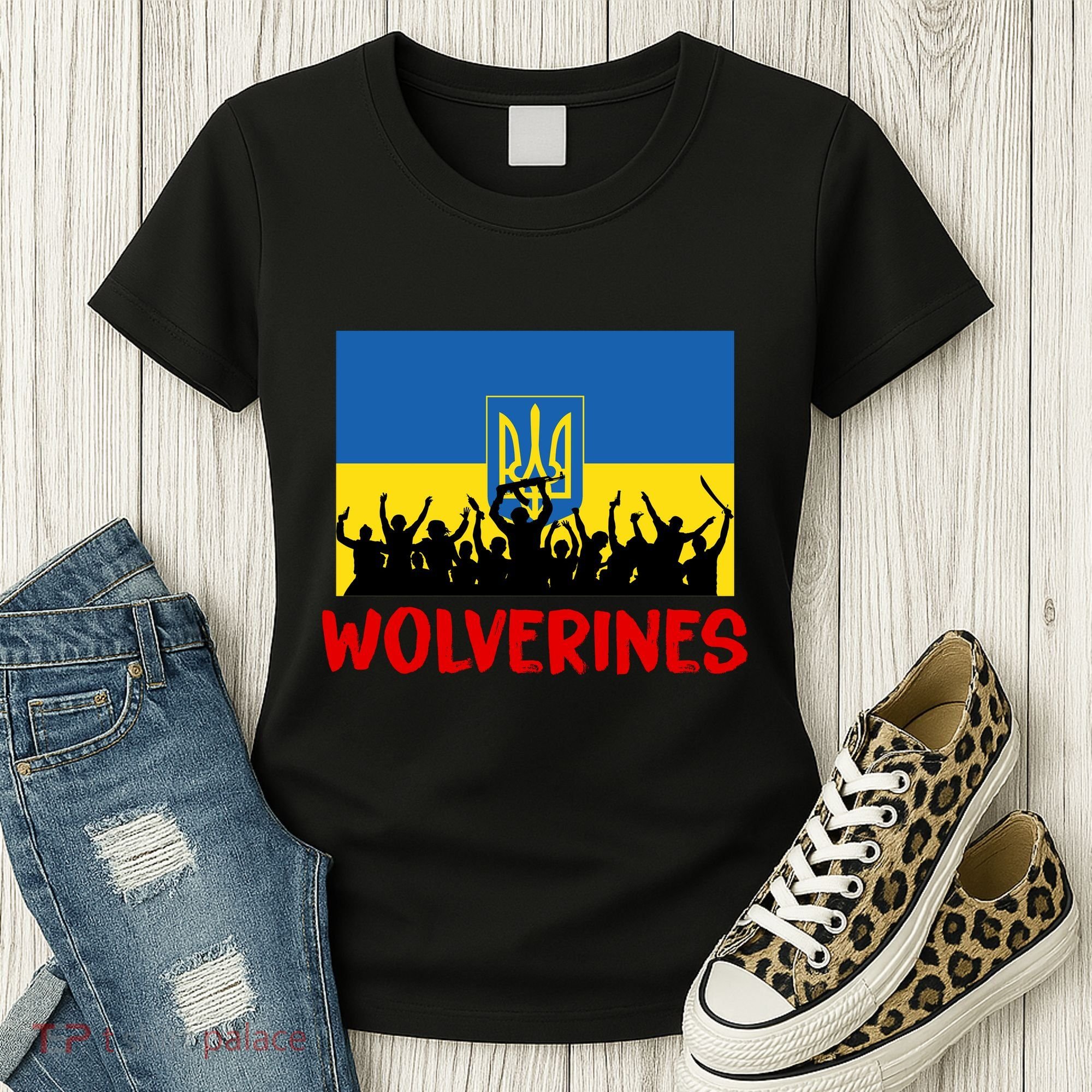 Wolverines Soldier Support Peace Stand Up Women's T-Shirt