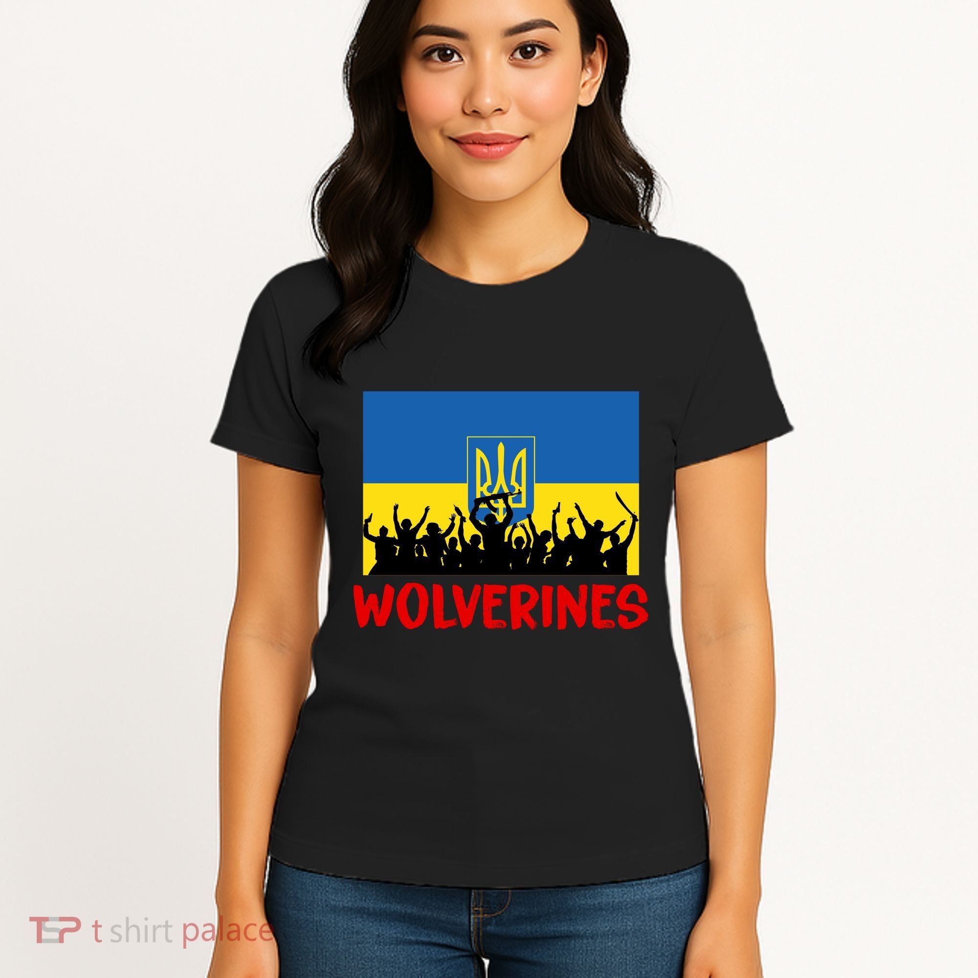 Wolverines Soldier Support Peace Stand Up Women's T-Shirt