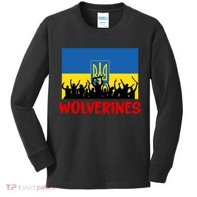 Wolverines Soldier Support Peace Stand Up Kids Long Sleeve Shirt