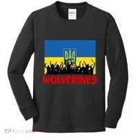 Wolverines Soldier Support Peace Stand Up Kids Long Sleeve Shirt thumb 0