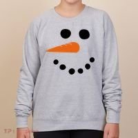 Winter Snowman Snow Face Women's Sweatshirt thumb 0
