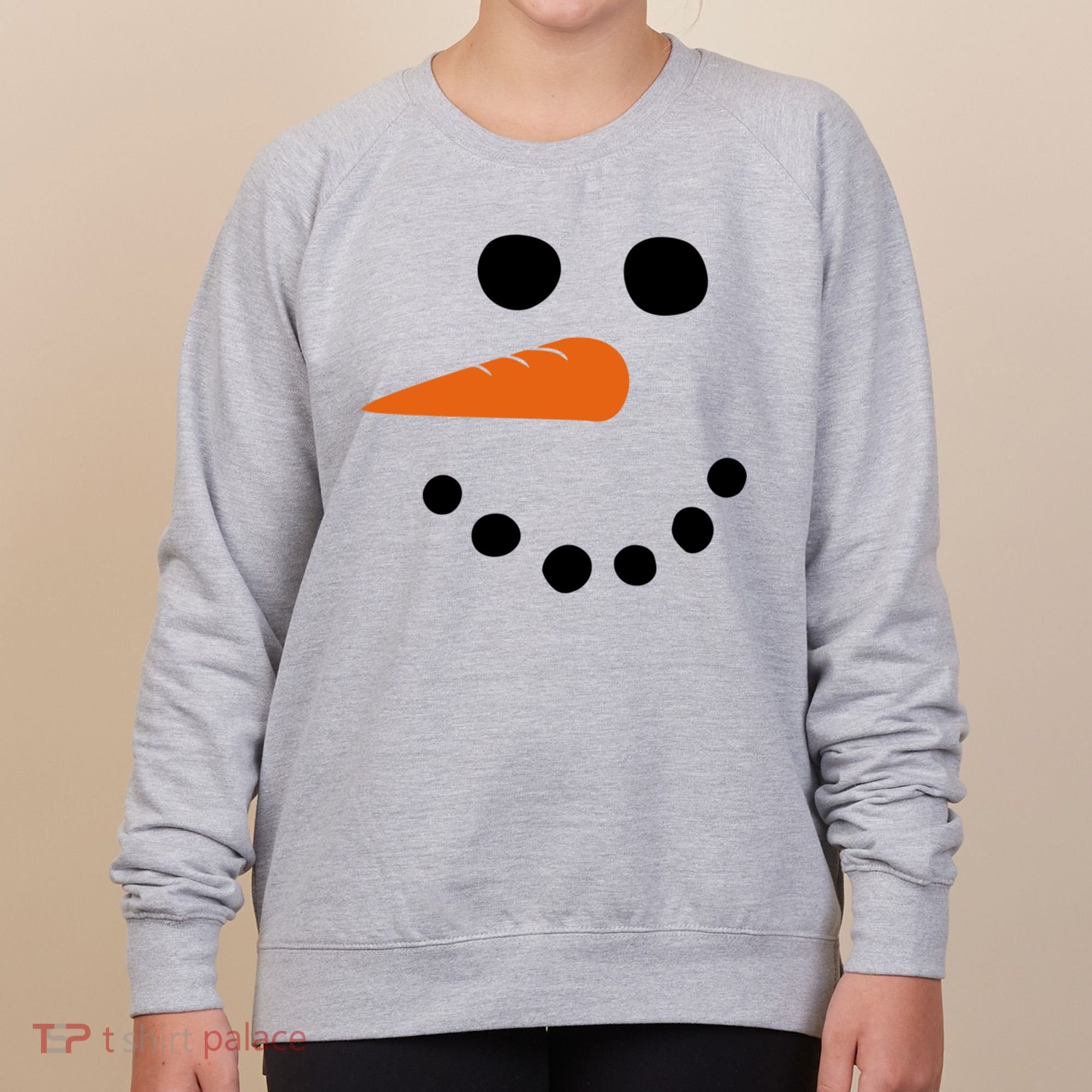 Winter Snowman Snow Face Women's Sweatshirt