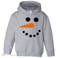 Winter Snowman Snow Face Toddler Hoodie thumb 0