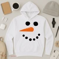 Winter Snowman Snow Face Hoodie thumb 3