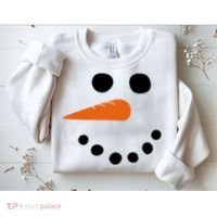 Winter Snowman Snow Face Sweatshirt thumb 2
