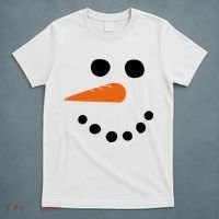Winter Snowman Snow Face T-Shirt thumb 5