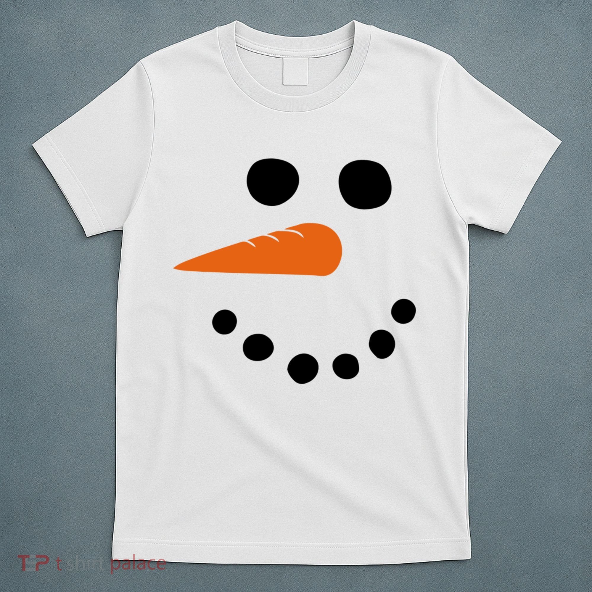 Winter Snowman Snow Face T-Shirt