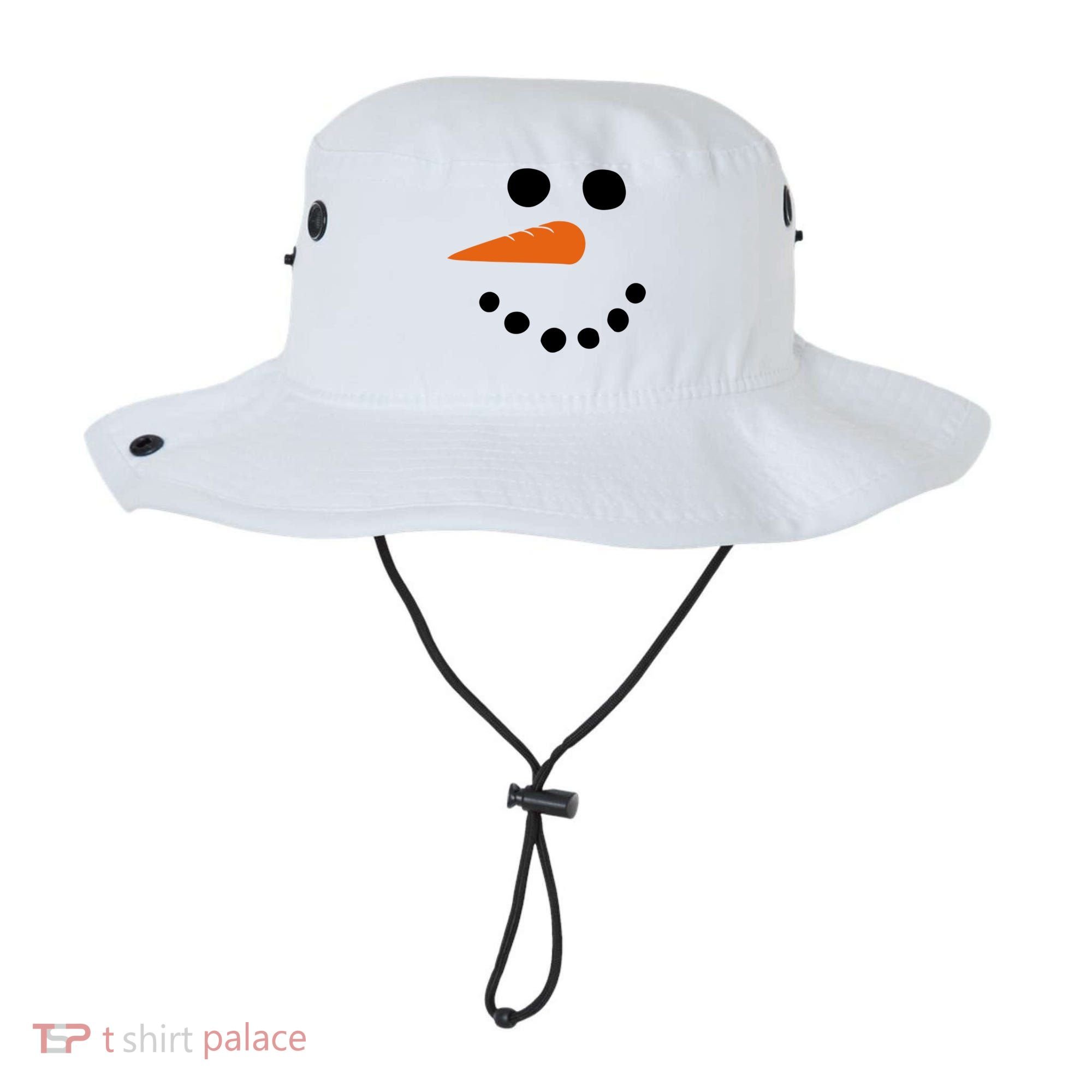 Winter Snowman Snow Face Bucket Hat