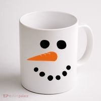 Winter Snowman Snow Face Coffee Mug thumb 1