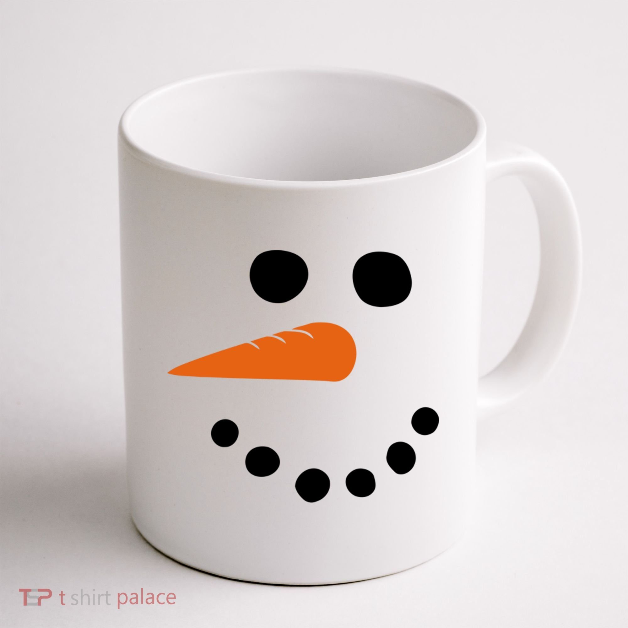 Winter Snowman Snow Face Coffee Mug