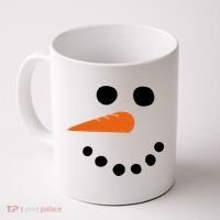 Winter Snowman Snow Face Coffee Mug thumb 0