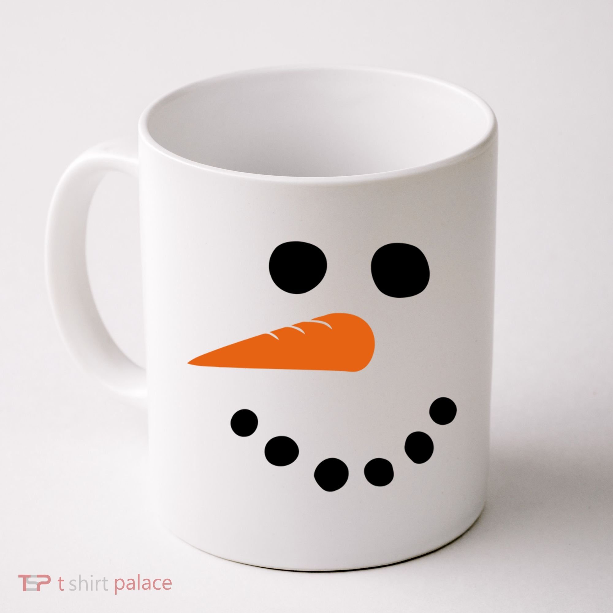 Winter Snowman Snow Face Coffee Mug