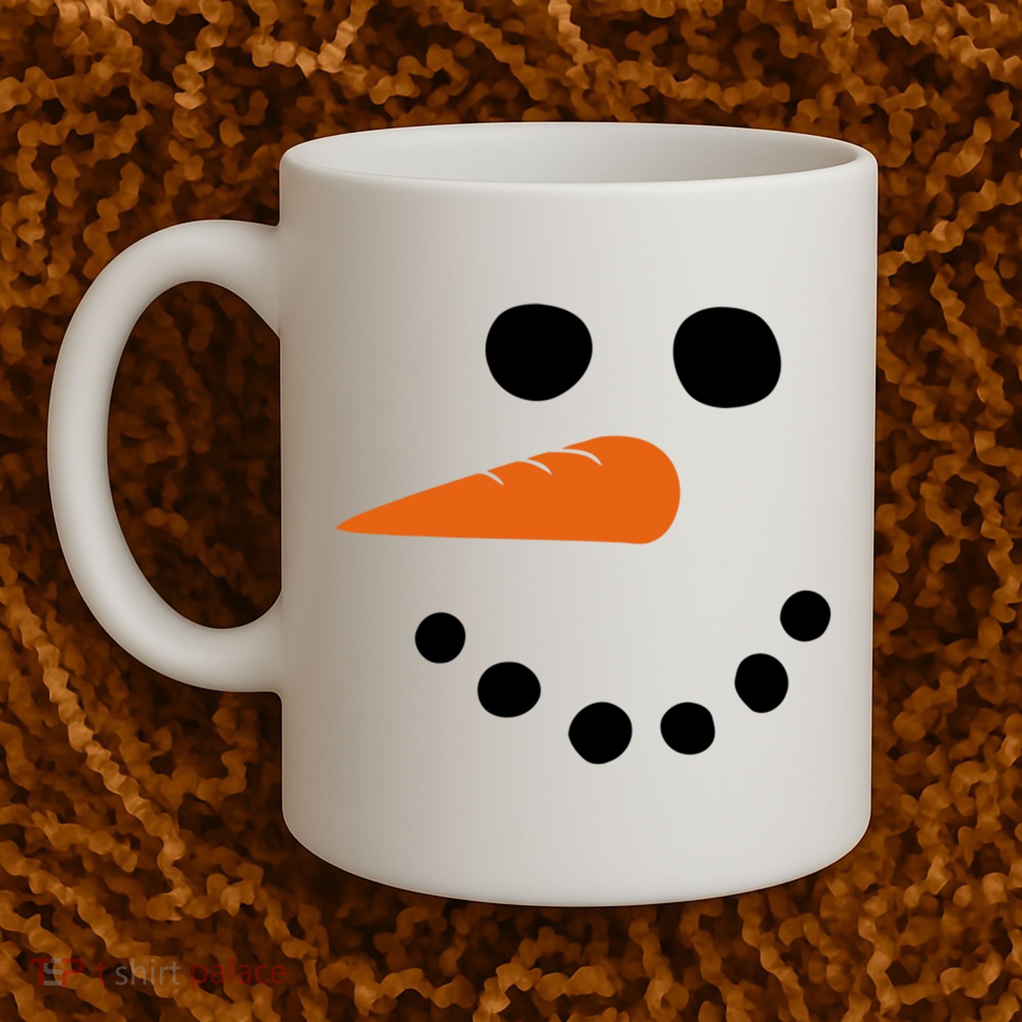Winter Snowman Snow Face Coffee Mug