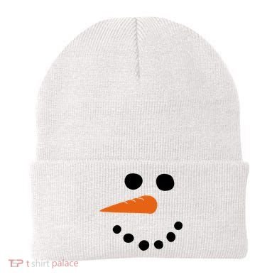 Winter Snowman Snow Face Beanie