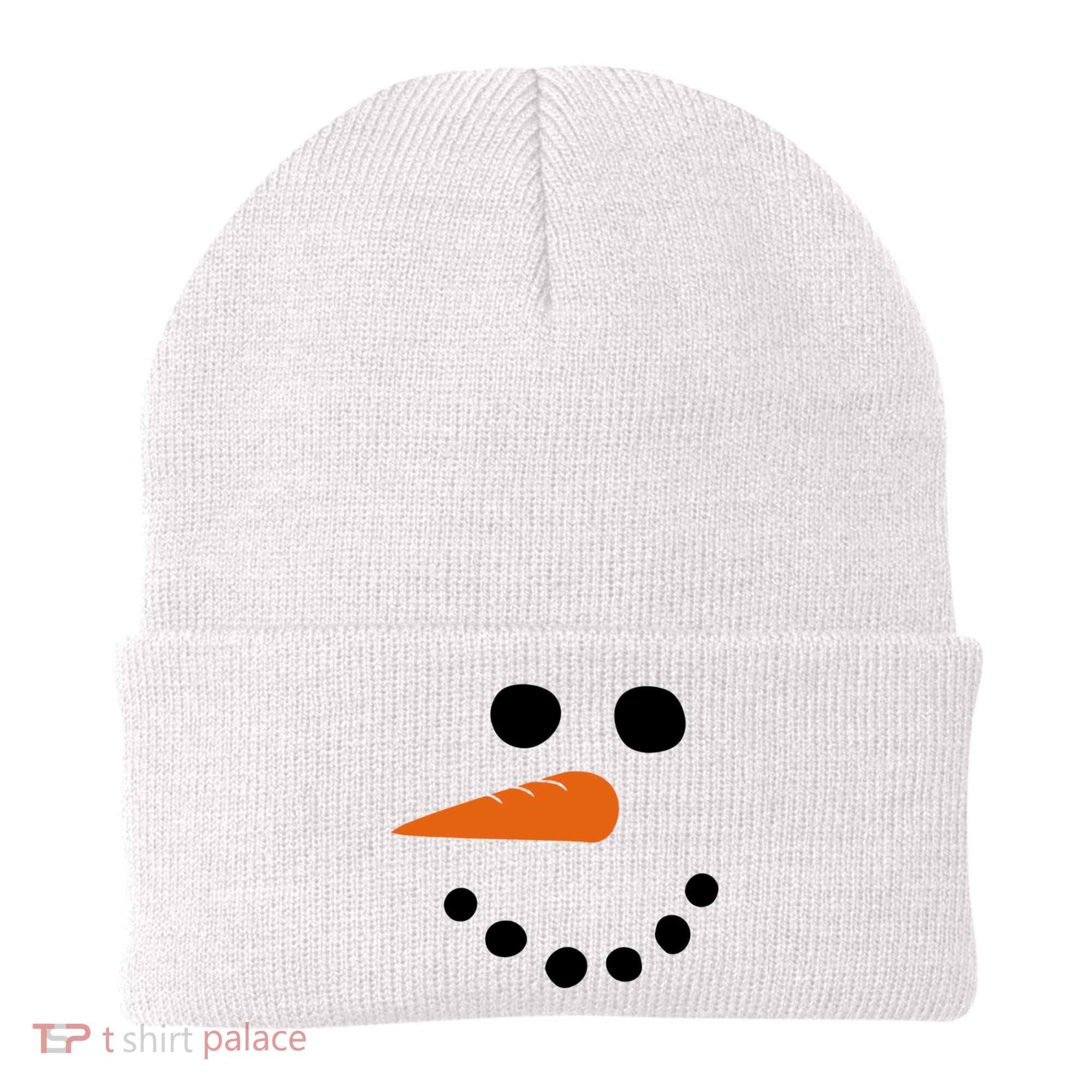 Winter Snowman Snow Face Beanie