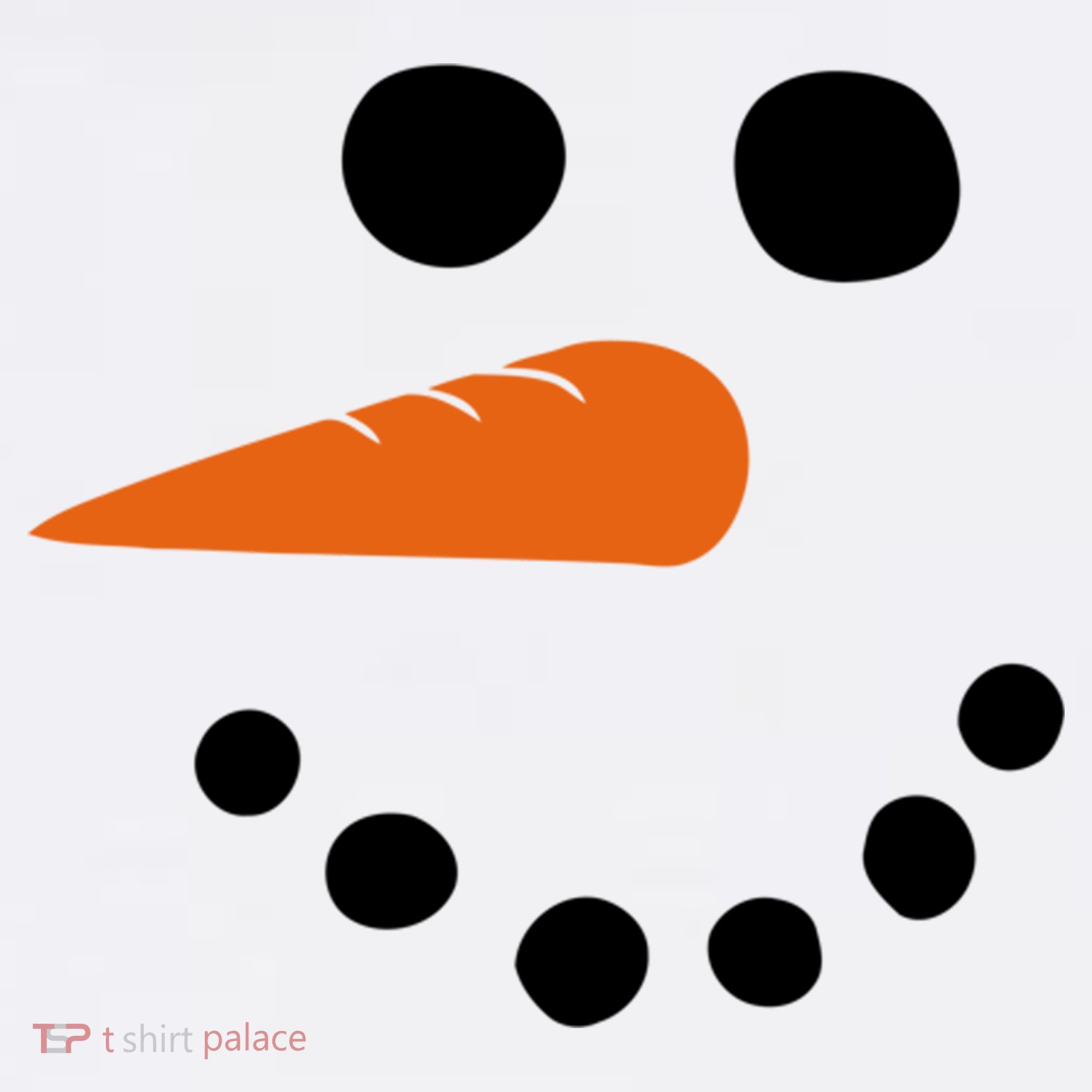 Winter Snowman Snow Face Polo