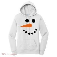 Winter Snowman Snow Face Women's Hoodie thumb 0