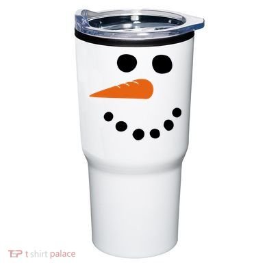 Winter Snowman Snow Face Tumbler