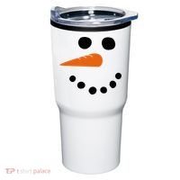 Winter Snowman Snow Face Tumbler thumb 0