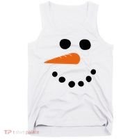 Winter Snowman Snow Face Tank Top thumb 0
