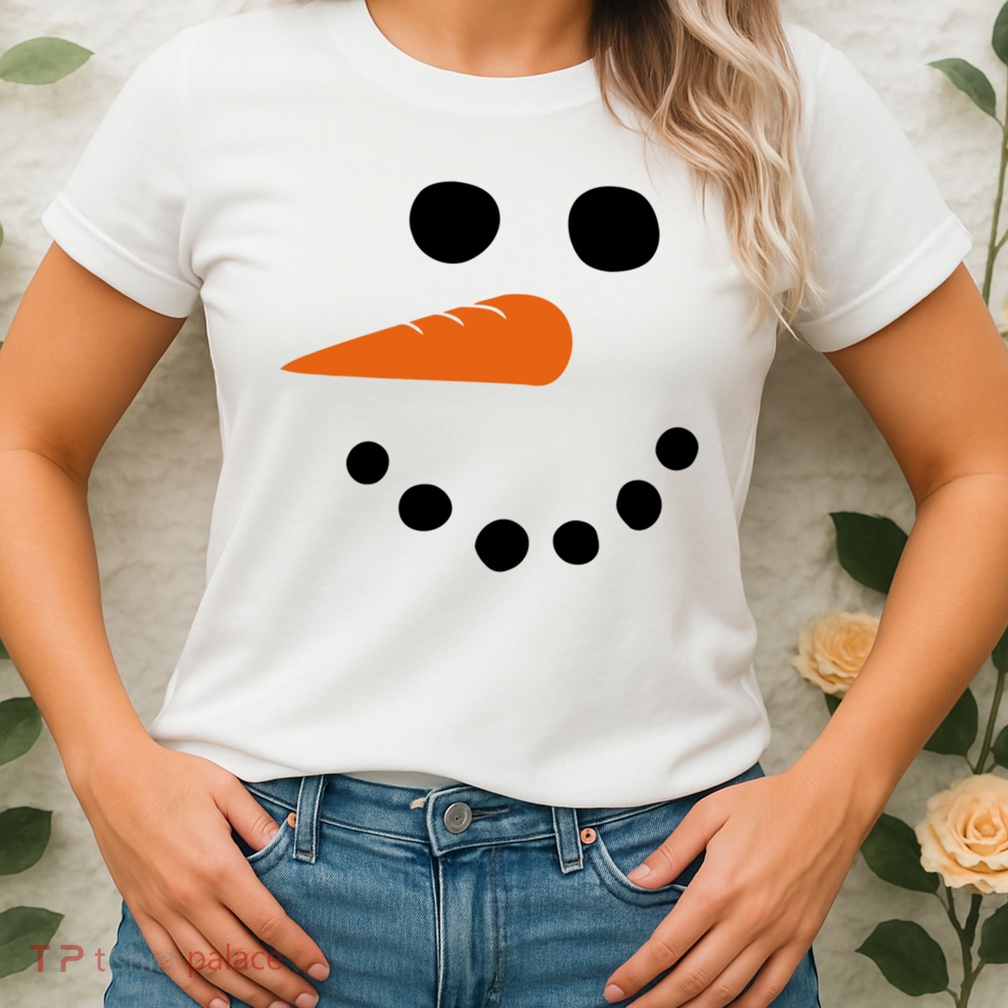 Winter Snowman Snow Face Women's T-Shirt