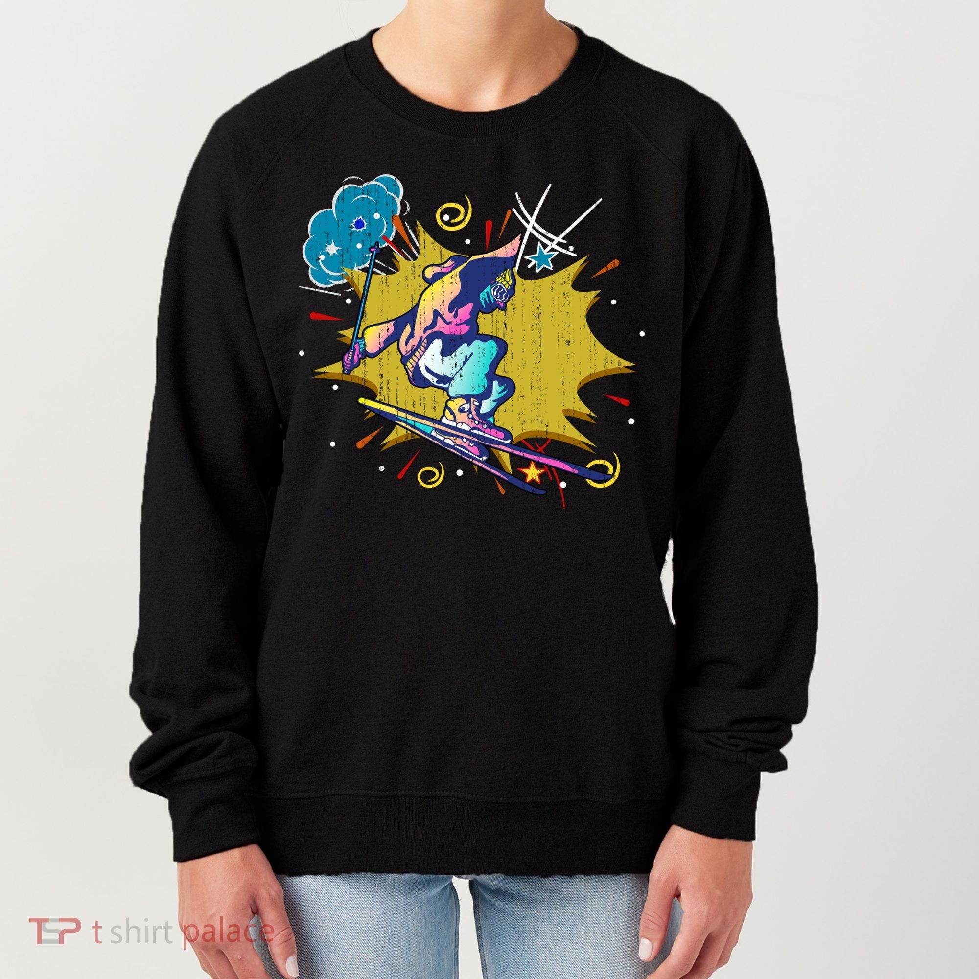 Winter Sports Ski Instructor Skier Skiing Lover Ski Gift Women's Sweatshirt
