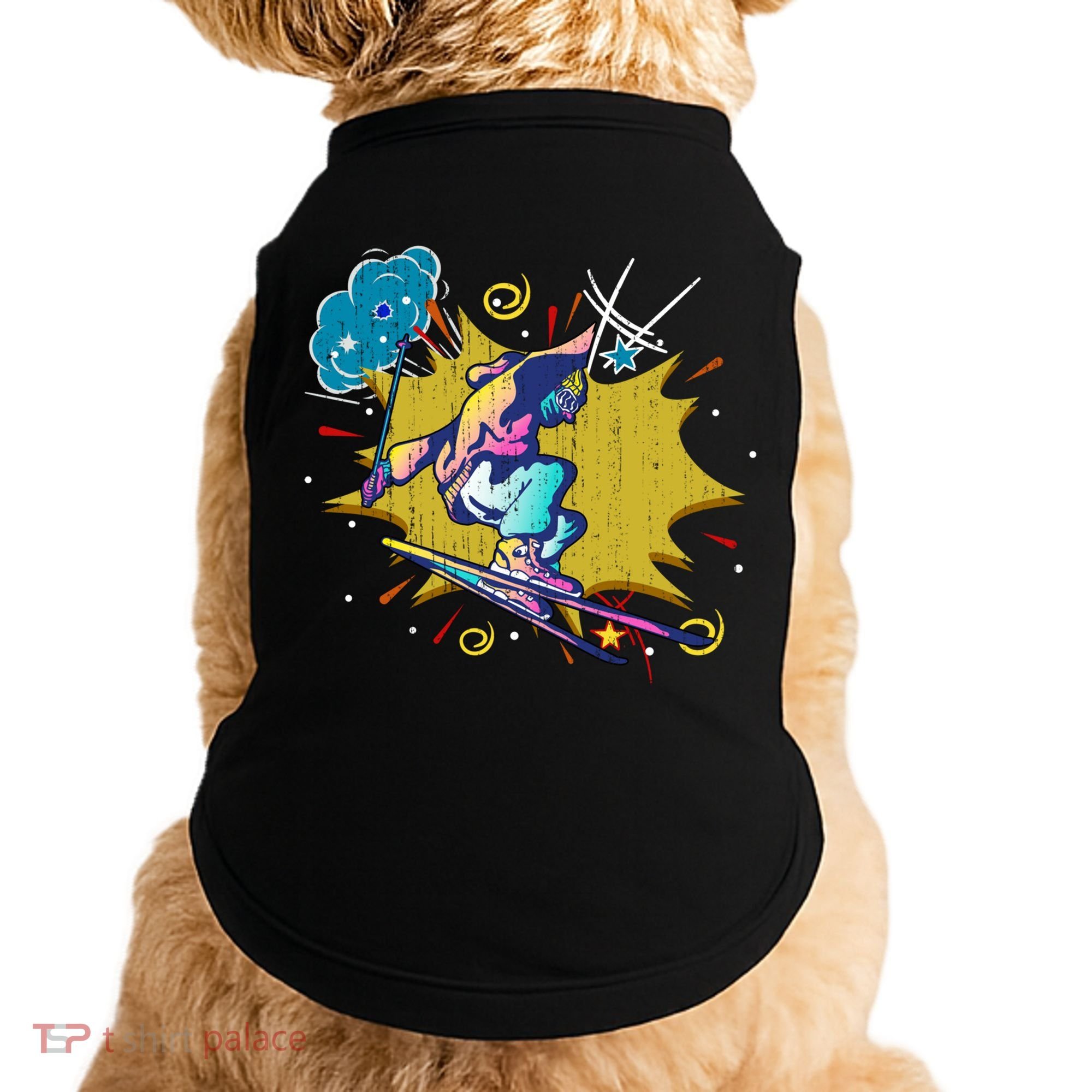 Winter Sports Ski Instructor Skier Skiing Lover Ski Gift Doggie Tank