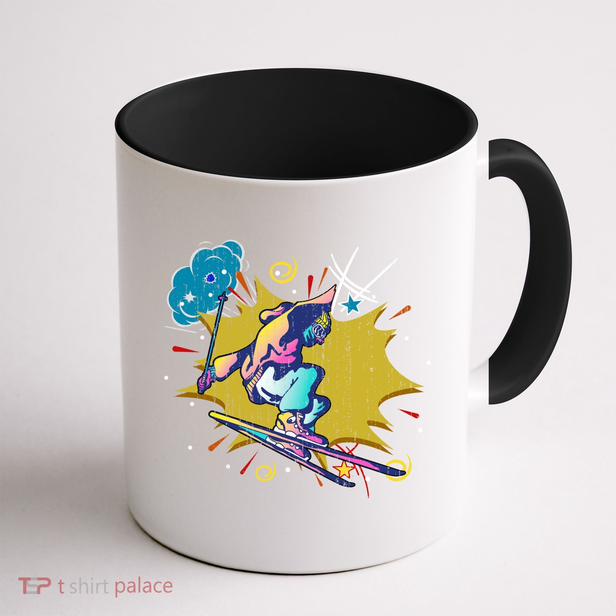 Winter Sports Ski Instructor Skier Skiing Lover Ski Gift Coffee Mug