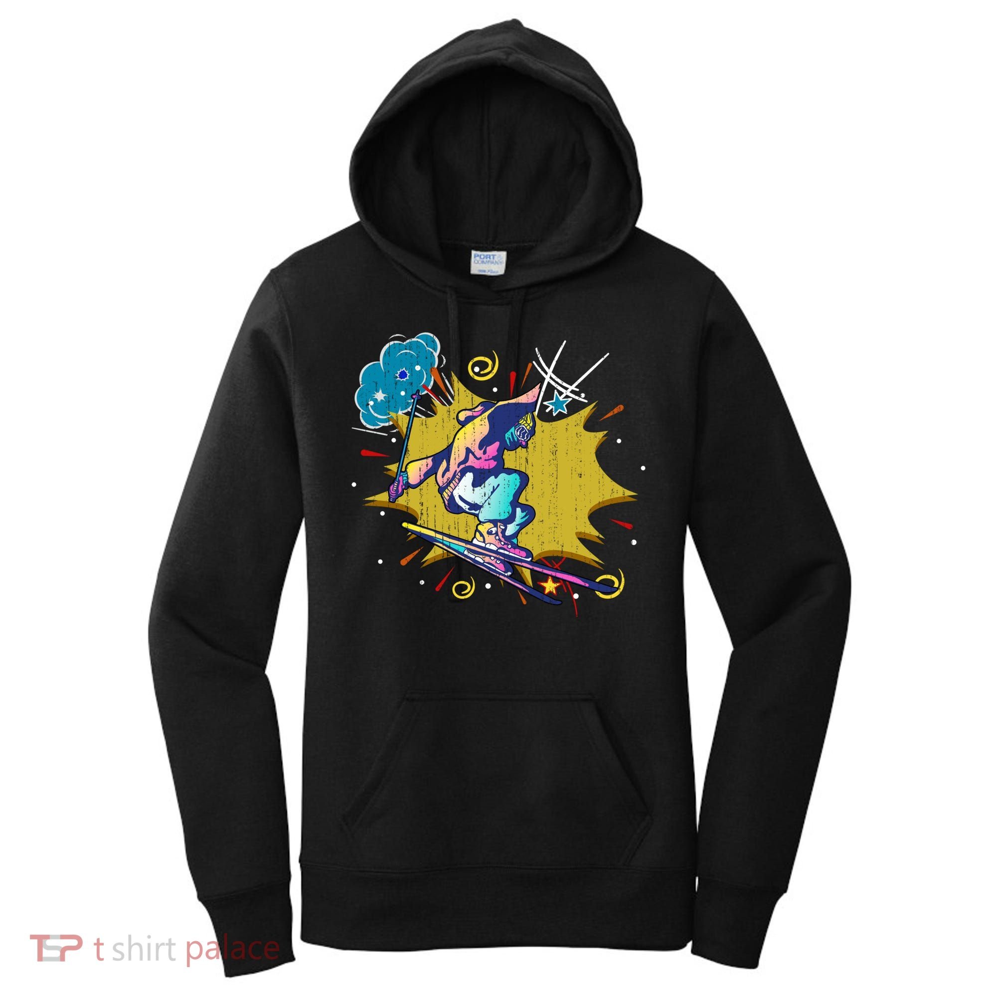 Winter Sports Ski Instructor Skier Skiing Lover Ski Gift Women's Hoodie