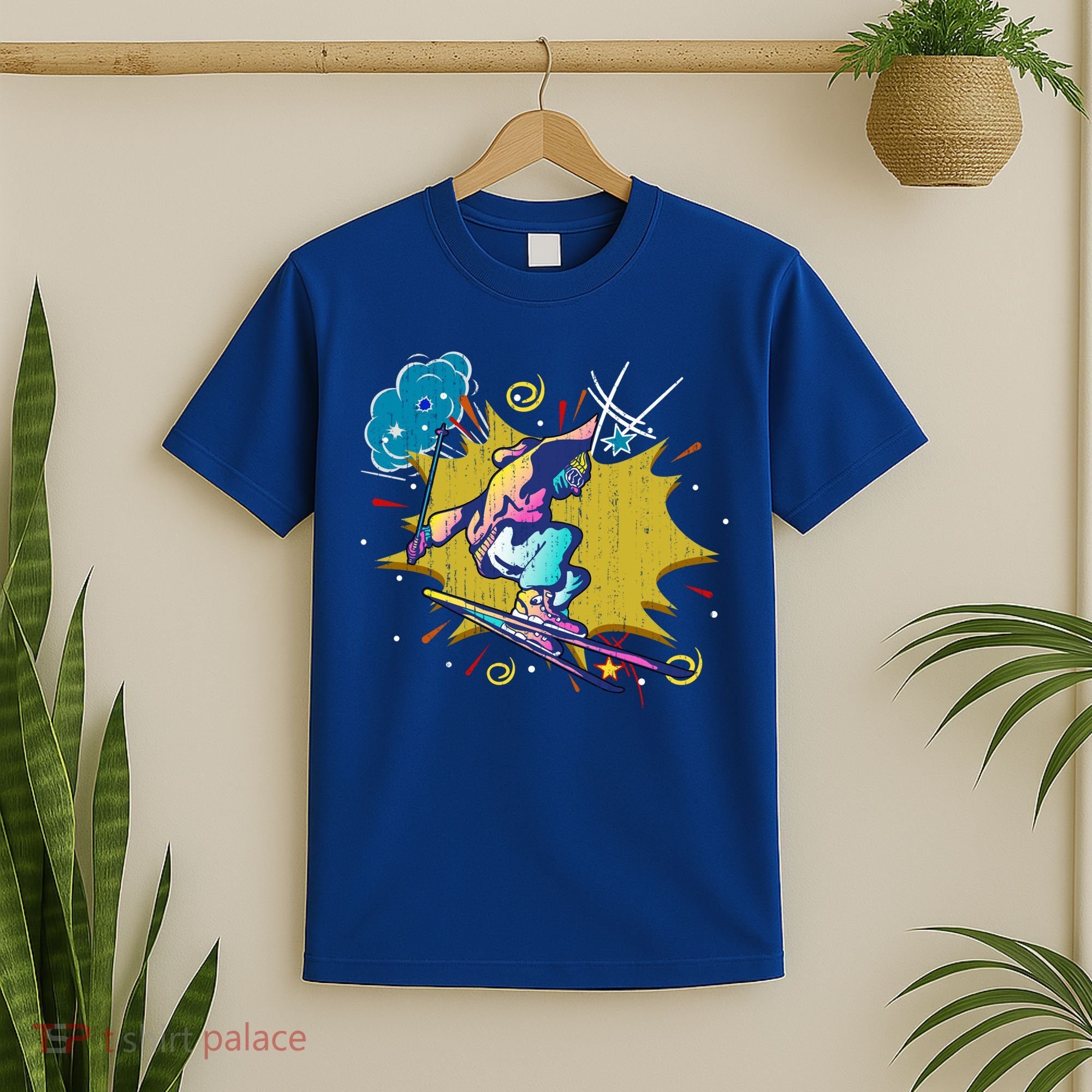 Winter Sports Ski Instructor Skier Skiing Lover Ski Gift T-Shirt