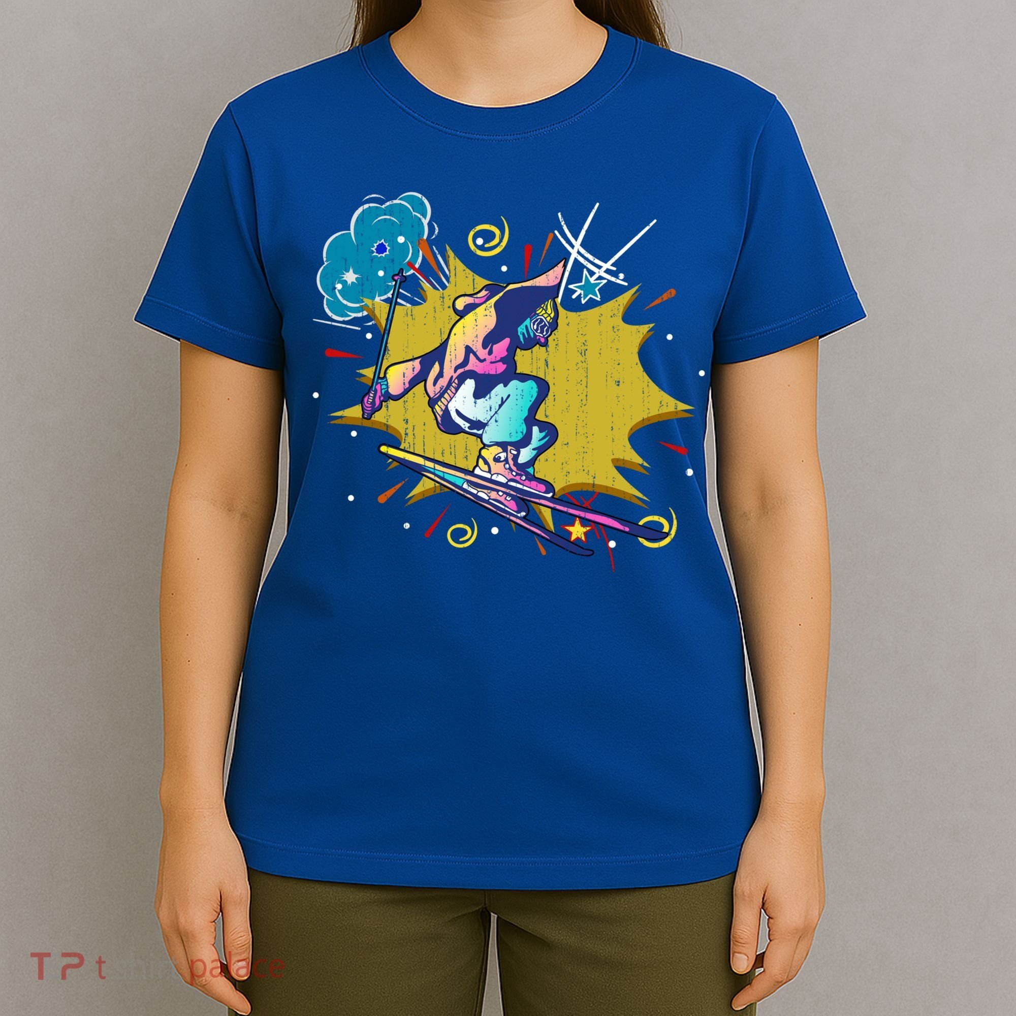 Winter Sports Ski Instructor Skier Skiing Lover Ski Gift T-Shirt