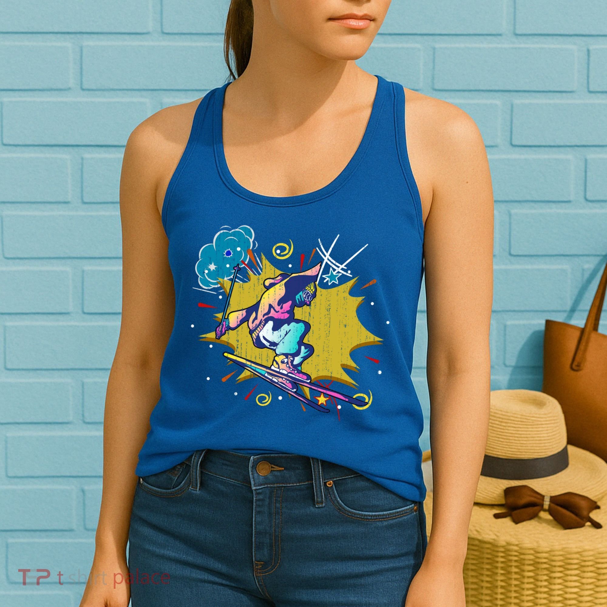 Winter Sports Ski Instructor Skier Skiing Lover Ski Gift Women's Tank Top