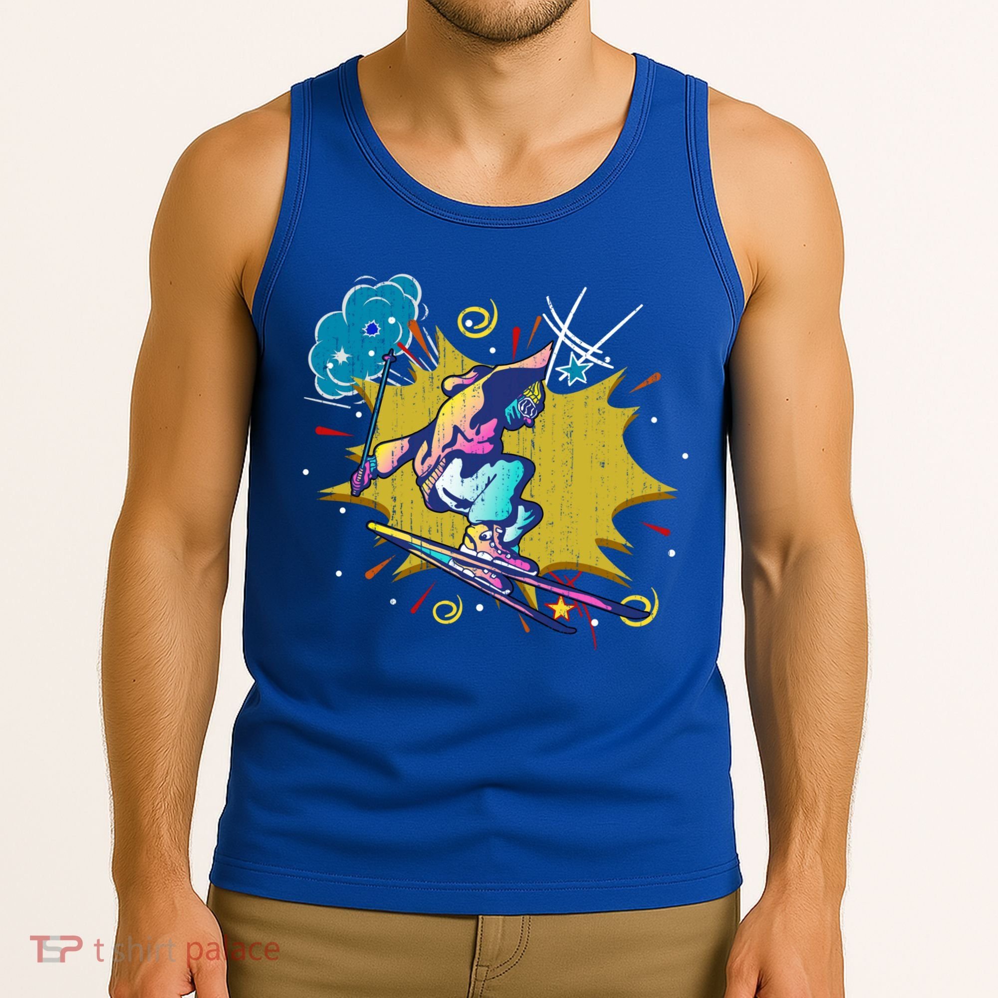 Winter Sports Ski Instructor Skier Skiing Lover Ski Gift Tank Top