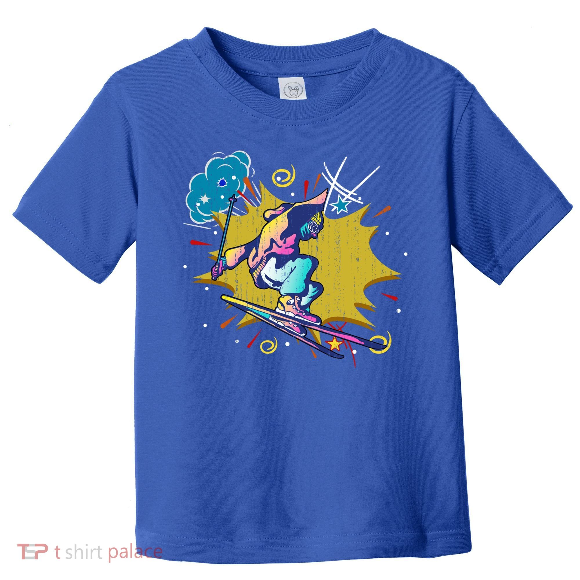 Winter Sports Ski Instructor Skier Skiing Lover Ski Gift Toddler T-Shirt