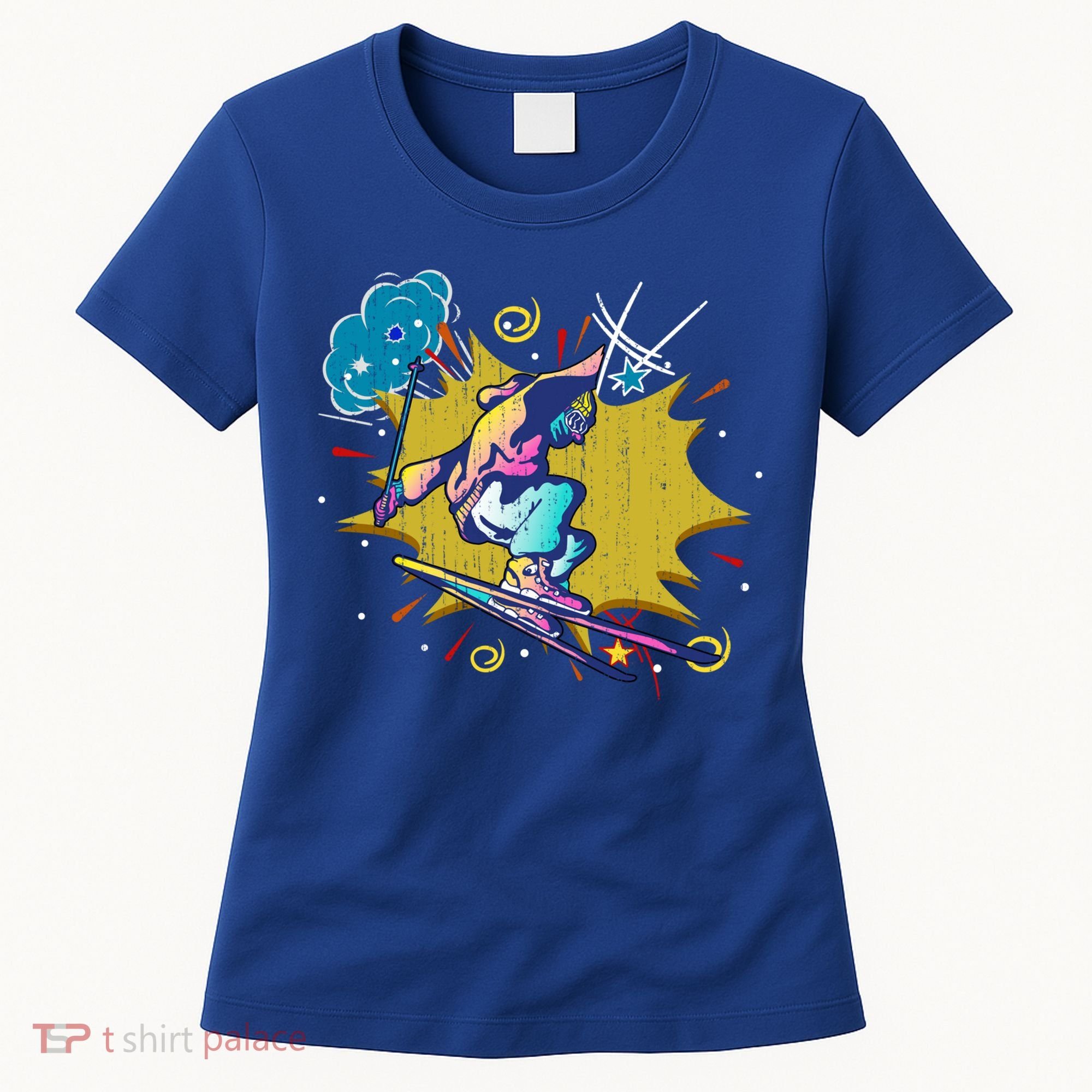 Winter Sports Ski Instructor Skier Skiing Lover Ski Gift Women's T-Shirt