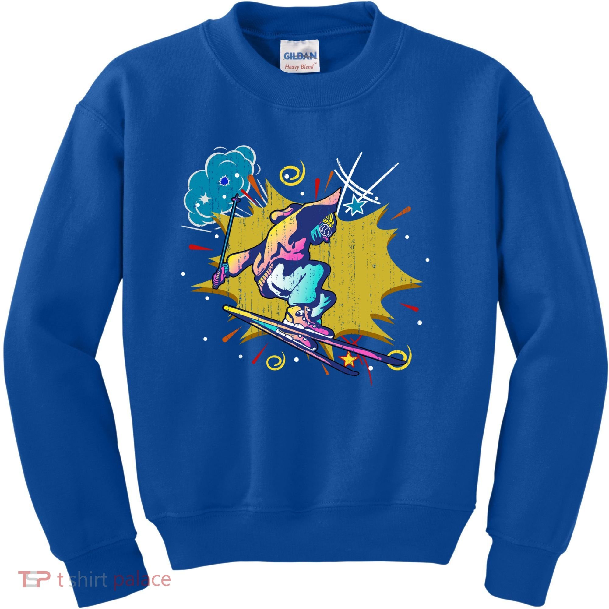 Winter Sports Ski Instructor Skier Skiing Lover Ski Gift Kids Sweatshirt