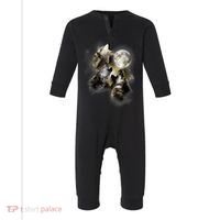 Wolf Shirt Three Wolves Moon Wolf Moon Infant Fleece One Piece thumb 0