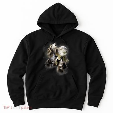 Wolf Shirt Three Wolves Moon Wolf Moon Hoodie