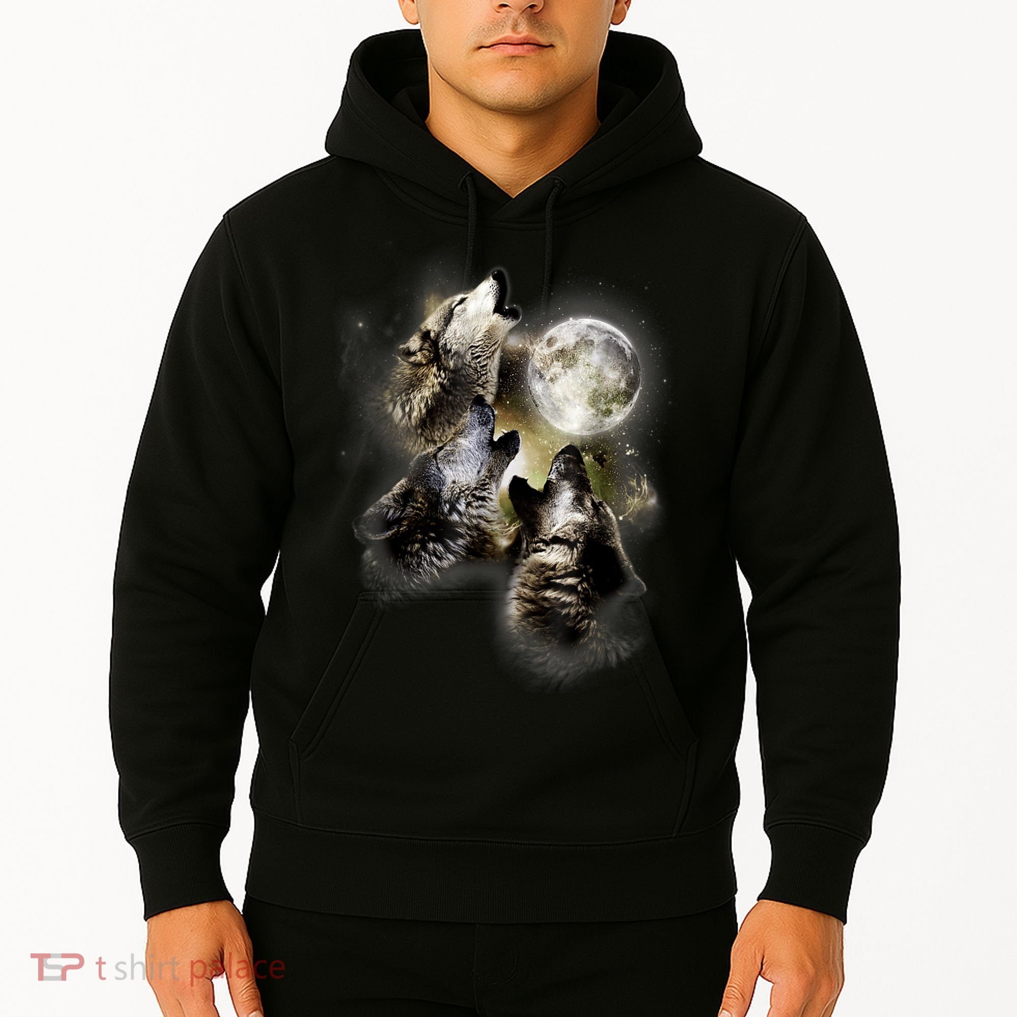 Wolf Shirt Three Wolves Moon Wolf Moon Hoodie
