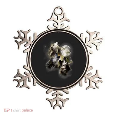 Wolf Shirt Three Wolves Moon Wolf Moon Ornament