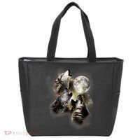 Wolf Shirt Three Wolves Moon Wolf Moon Tote Bag thumb 0